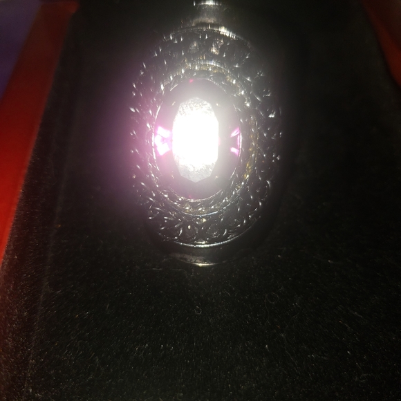 Bling Fashion Ring Purple Stone - Picture 2 of 5